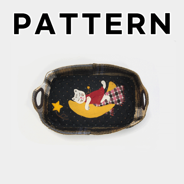 [바이핸즈] 퀼트도안 - 잠자는 고양이 바스켓