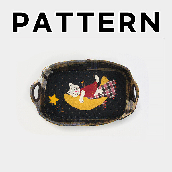 [바이핸즈] 퀼트도안 - 잠자는 고양이 바스켓