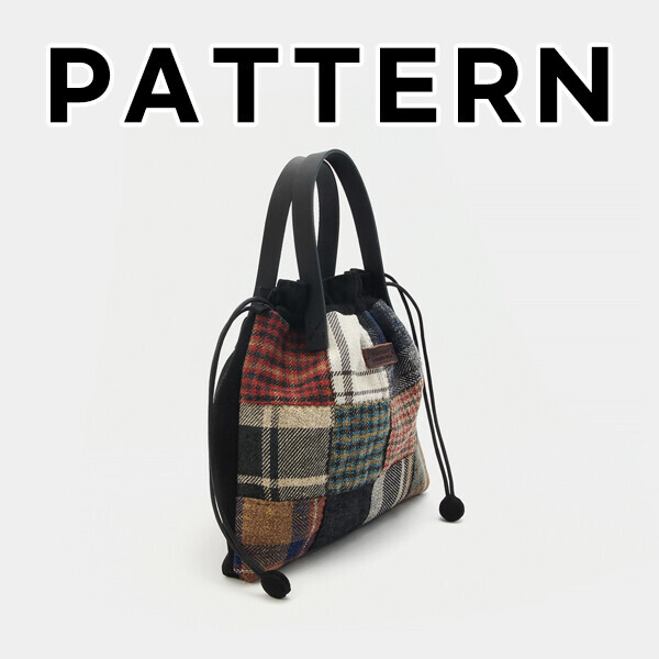 [바이핸즈] 퀼트도안 - 멀베리 빈티지 조리개 가방