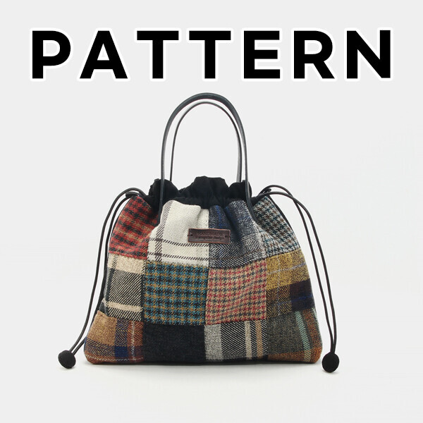 [바이핸즈] 퀼트도안 - 멀베리 빈티지 조리개 가방