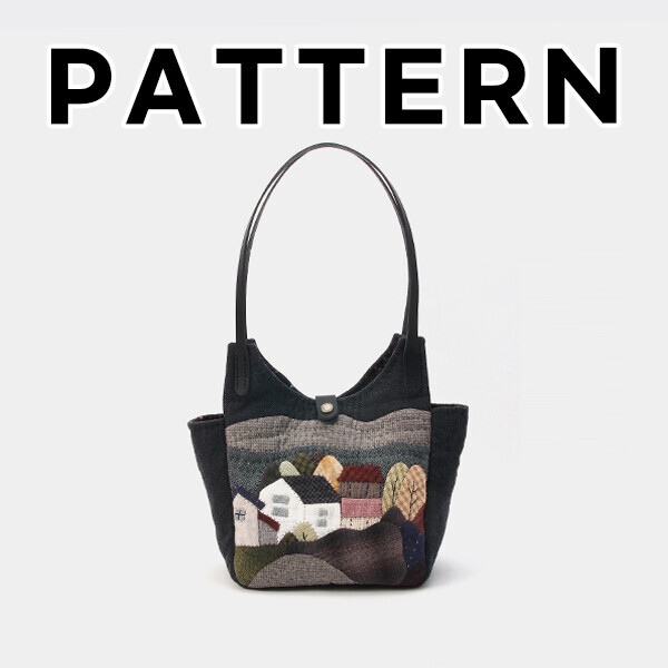 [바이핸즈] 퀼트도안 - 푸르른 언덕 숄더백