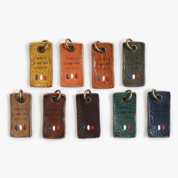 핸드메이드라벨 고리형프랑스 가죽라벨 가방부자재 (전색상 세트)