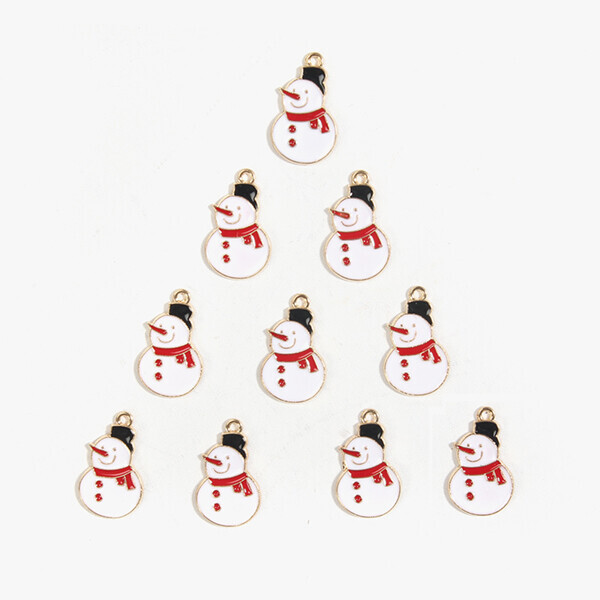 [장식부자재] 크리스마스 장식 눈사람2 10개 1SET