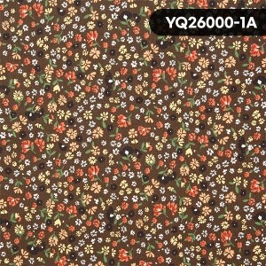 [코카] 레트로 플라워 코듀로이 기모(융) 프린트원단 - YQ26000-1 ☆ (1/2Yd)