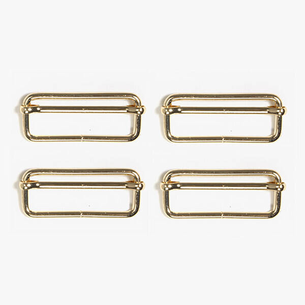 [바이핸즈] 골드 사각 끈 조절 연결고리 4개 1SET - 50mm