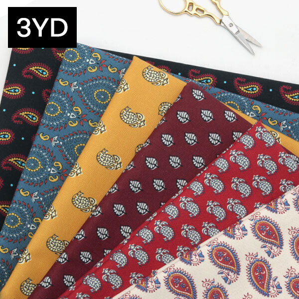 [바이핸즈] DTP 빈티지 핸드블록 원단 3YD - D8 ☆