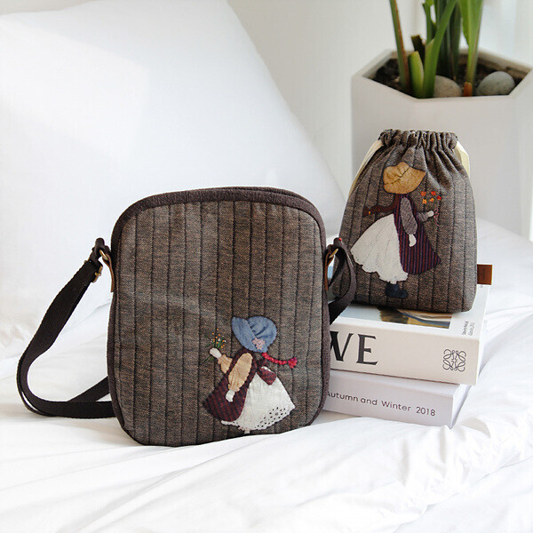 [퀼트 초보자용] 퀼트패키지 가방 -  선보넷 시즌2 (숄더백 & 조리개 파우치)