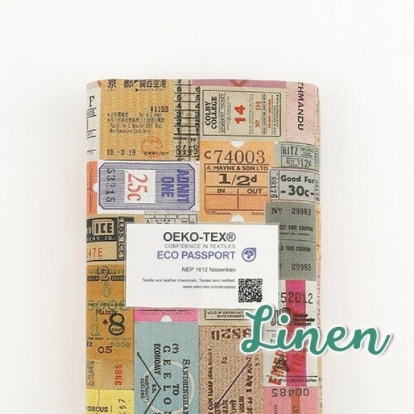 오코텍스인증 DTP 대폭 린넨원단 - 빈티지티켓