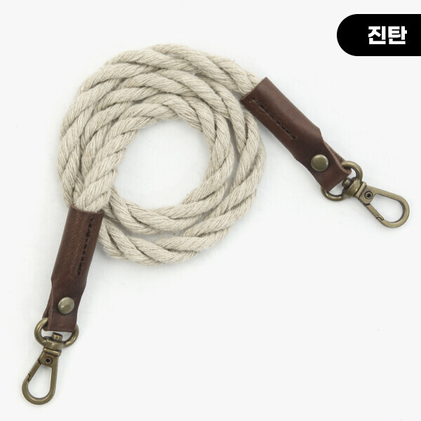 퀼트의시작은? 엔조이퀼트와 함께,[가방부자재] 레페 리투아니아 린넨 로프 가죽핸들(56cm) ※