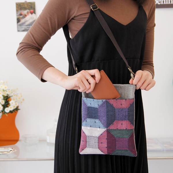 [퀼트 초보자용] 퀼트패키지 가방 - 보빈 핸폰가방
