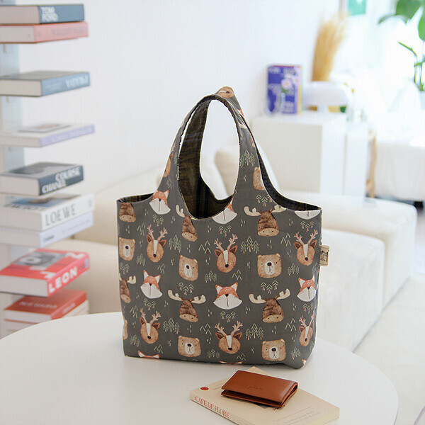 [바이핸즈] 퀼트패키지 가방 - 쥬만지 리버서블 에코백