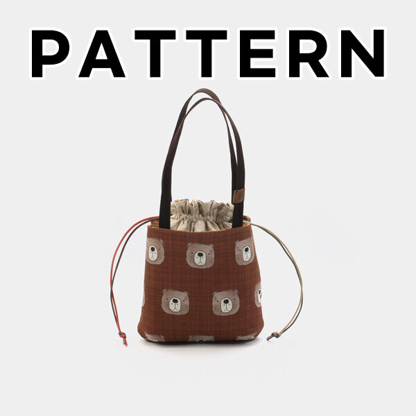 [바이핸즈] 퀼트도안 - 곰탱이 조리개 에코백