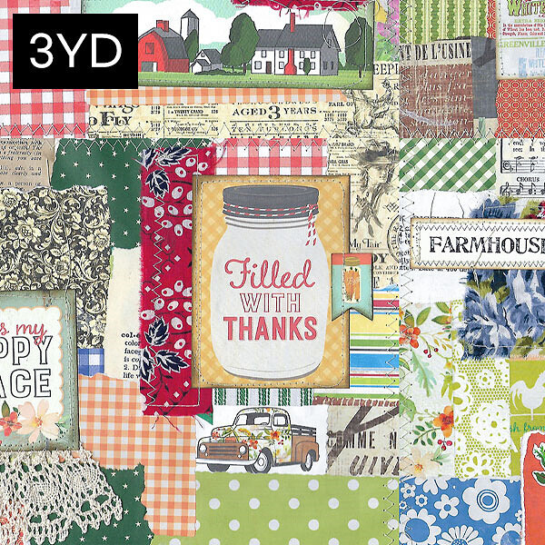 [바이핸즈] DTP 옥스포드 원단 팜 스토리 3yd - D5