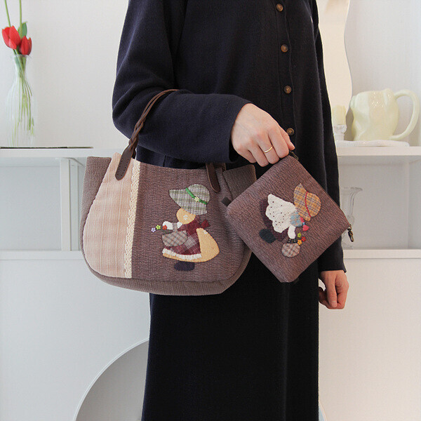 [퀼트 초보자용] 퀼트패키지 가방 - 보넷걸 시즌2 (토트백&파우치)