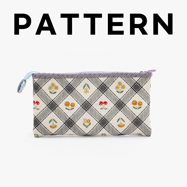 [바이핸즈] 퀼트도안 - 명랑소녀 필통 겸 파우치