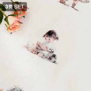 바이핸즈 명랑소녀 하프린넨 커트지 150cm x 70cm - 3컷 1세트 (EYCD-35) (개)