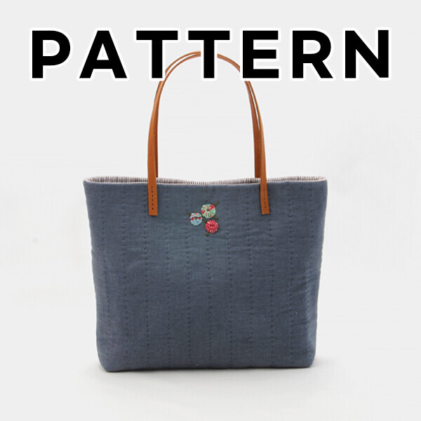 [바이핸즈] 퀼트도안 - 명랑소녀 토트백