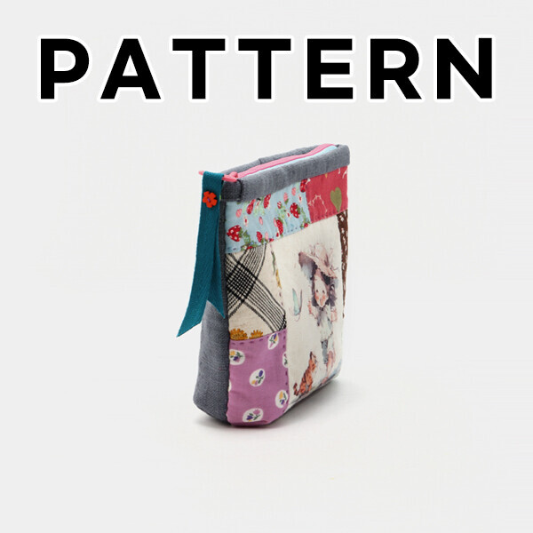 [바이핸즈] 퀼트도안 - 명랑소녀 파우치