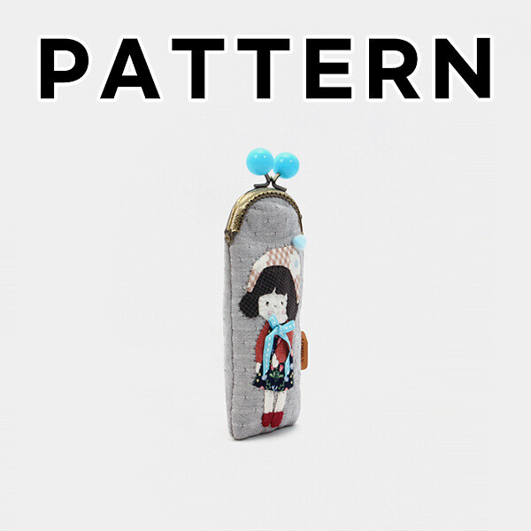 [바이핸즈] 퀼트도안 - 뽀글소녀 프레임 파우치