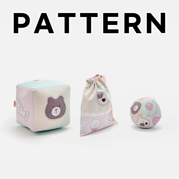 [바이핸즈] 퀼트도안 - 친구야 놀자 시즌2 (스트링파우치, 주사위, 공)