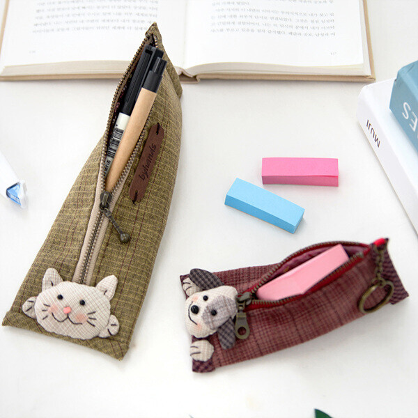 [바이핸즈] 퀼트패키지 소품 - 고양이 필통 & 강아지 케이스