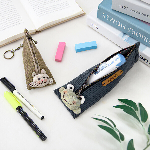 [바이핸즈] 퀼트패키지 소품 - 개구리 필통 & 고양이 케이스