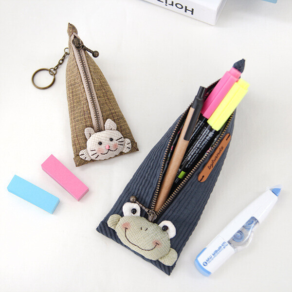 [바이핸즈] 퀼트패키지 소품 - 개구리 필통 & 고양이 케이스