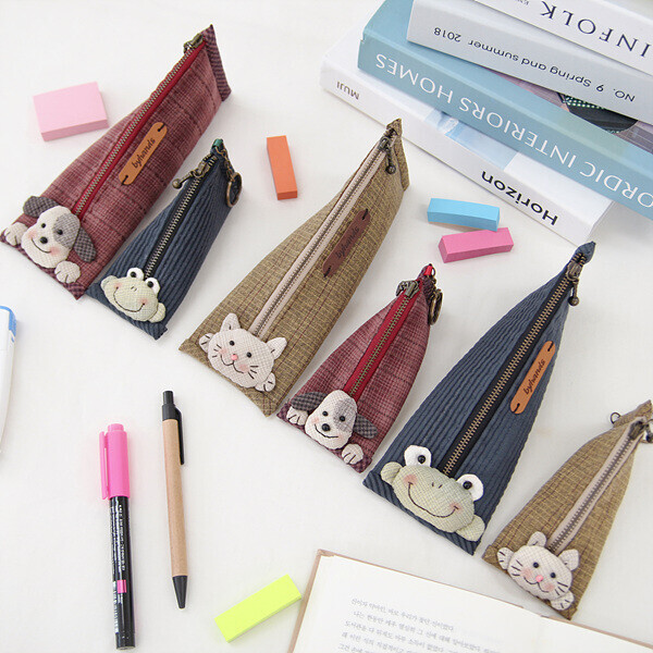 [바이핸즈] 퀼트패키지 소품 - 개구리 필통 & 고양이 케이스