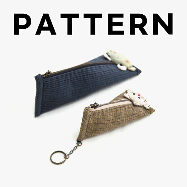 [바이핸즈] 퀼트도안 - 개구리 필통 & 고양이 케이스