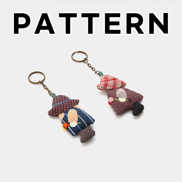[바이핸즈] 퀼트도안 - 보넷 키링 세트