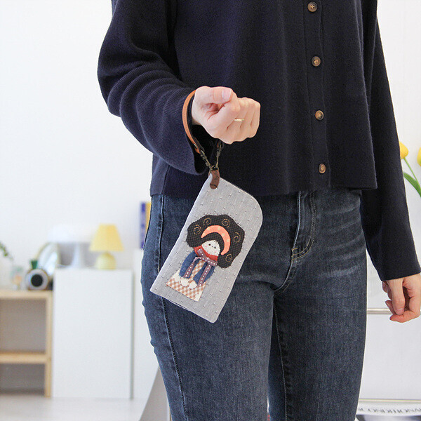 [바이핸즈] 퀼트패키지 소품 - 뽀글소녀 선글라스 케이스