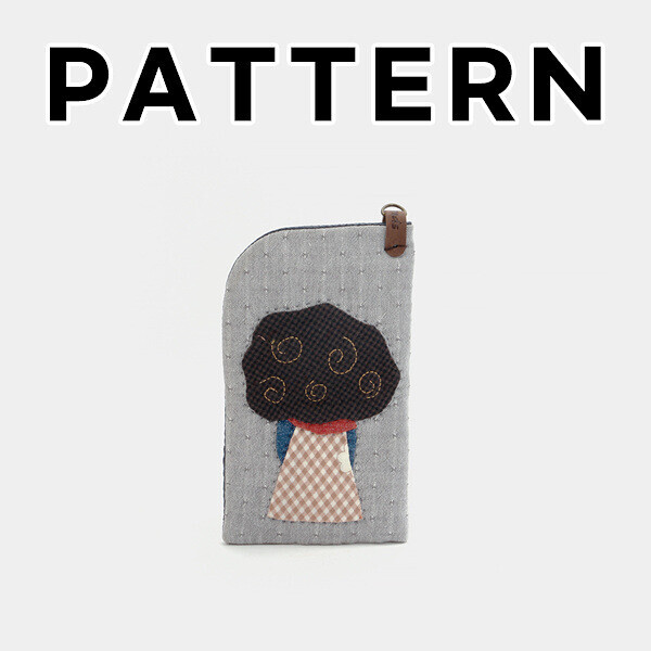 [바이핸즈] 퀼트도안 - 뽀글소녀 선글라스 케이스