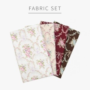 [원단패키지] 유와 마이 디어 로즈 프린트 4종 - 45cm x 26cm JSH5459 (set)