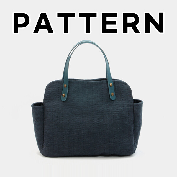 [바이핸즈] 퀼트도안 - 스크랩 플라워 토트백