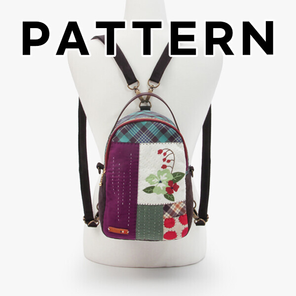 [바이핸즈] 퀼트도안 - 모던플라워 백팩