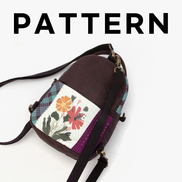 [바이핸즈] 퀼트도안 - 모던플라워 백팩