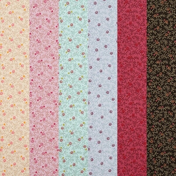 [원단패키지] 다이와보 패치워크 컬렉션 10464 프린트 6종 - 45cm x 26cm JSH5428