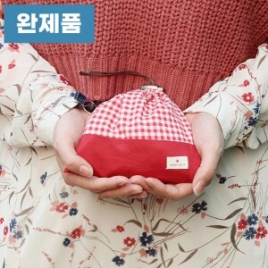 [바이핸즈] 퀼트완제품 소품 - 큐티체크주머니(레드) (개)