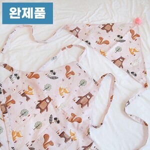 [바이핸즈] 퀼트완제품 소품 - 꼬마 요리사 앞치마 세트 (핑크) (개)