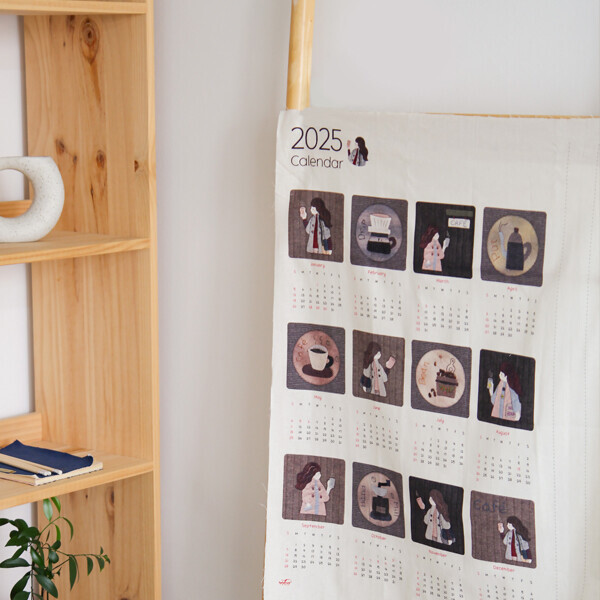 [1+1이벤트] 2025 달력 커트지 - 커피소녀