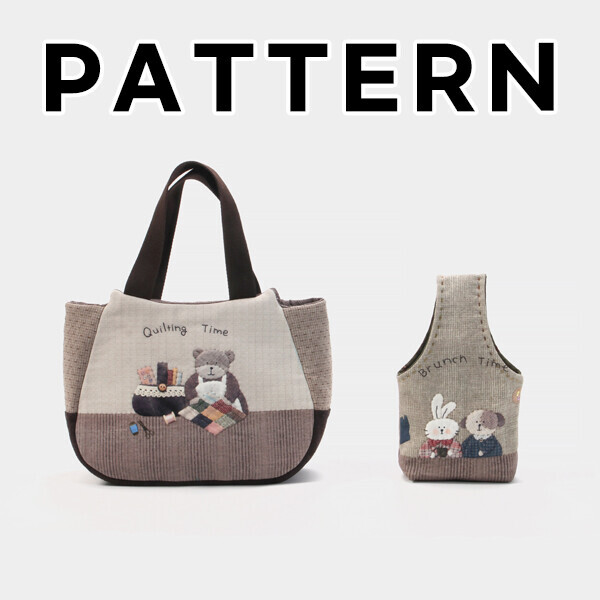 [바이핸즈] 퀼트도안 - 티타임 토트백 & 미니 손가방