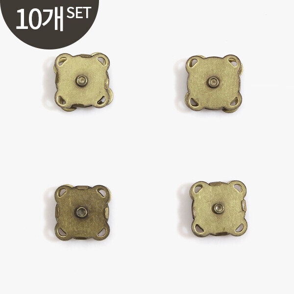 퀼트의시작은? 엔조이퀼트와 함께,[퀼트부자재] 자석 똑딱장식(10개 1SET) 18mm - 청동