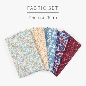 [원단패키지] 바이핸즈 DTP 쁘띠 플라워 시리즈 5종 - 45cm x 26cm BSH5416 (set)