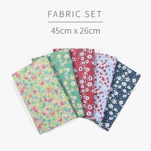[원단패키지] 바이핸즈 DTP 쁘띠 플라워 시리즈 5종 - 45cm x 26cm BSH5418 (set)