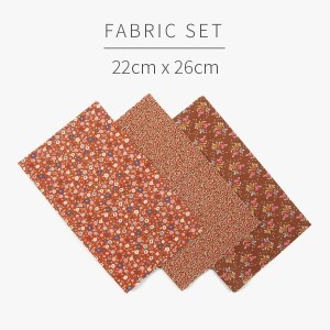 [원단패키지] 틸다 크리에이팅 메모리즈 미니팩 브라운 3종 - 22cm x 26cm ESH3837 (set)