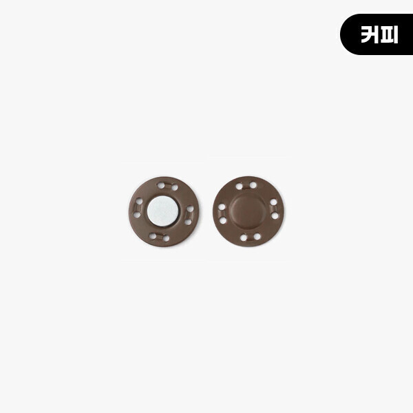 퀼트의시작은? 엔조이퀼트와 함께,메탈 원형 스냅 자석단추 12.5mm - 5쌍 세트
