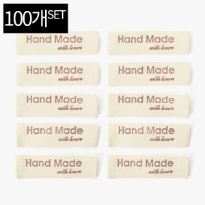 핸드메이드 면 라벨 100개 SET (set)