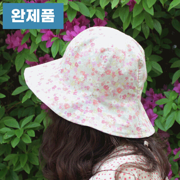 [바이핸즈] 퀼트완제품 소품 - 플라워 버킷햇(양면모자)