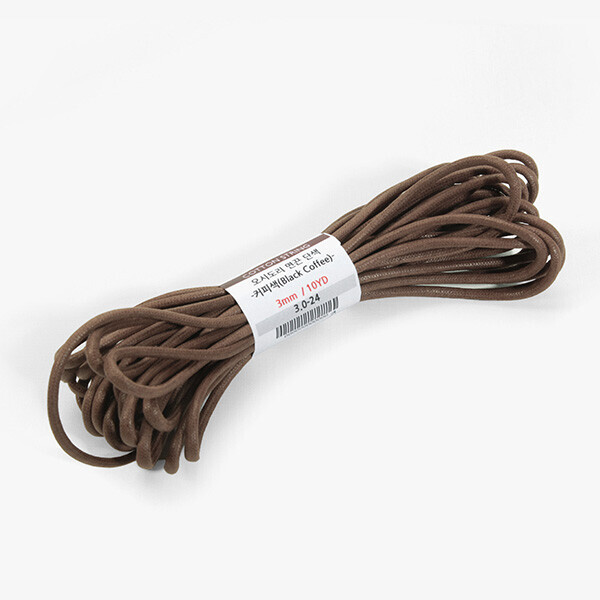 퀼트의시작은? 엔조이퀼트와 함께,[퀼트부자재] 오시도리 면끈 3mm-커피색(10YD) 3.0-24
