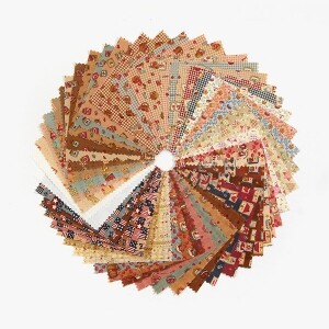 [원단패키지] 퀼트게이트 오리지널 빈티지 컨츄리스타일 50장 - 12cm x 12cm JSH5468 (set)